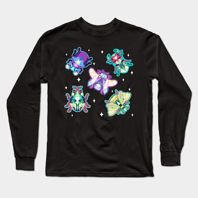 Jewel Beetles Long Sleeve T-Shirt by Mazzlebee